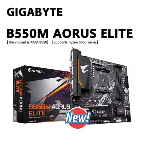 GIGABYTE B550M AORUS ELITE New Micro-ATX AMD B550 Socket AM4 Motherboard