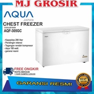 AQUA AQF 305 GC CHEST FREEZER BOX 330 L LEMARI PEMBEKU frozen food