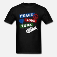Clothing Peace Love Tuba T shirt 4913