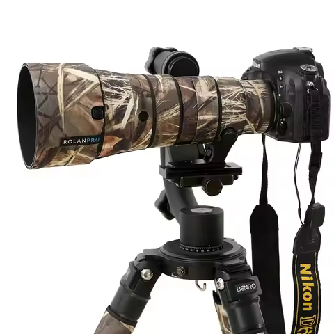 ROLANPRO Waterproof Lens Cover for Nikon AF-S 500mm F5.6E PF ED VR Lens Protective Sleeve Guns Case 