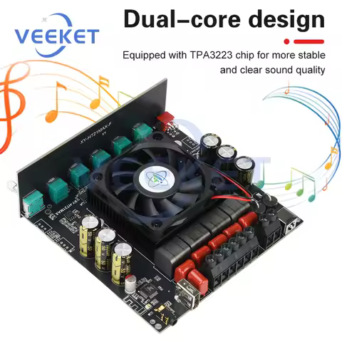 DC 12-42V XY-HT21MAX Channel Power Audio Stereo Subwoofer Amplifier Board Bluetooth 2.1 -compatible 