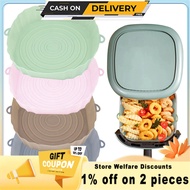 Air Fryers Oven Baking Tray Fried Chicken Basket Mat AirFryer Silicone Pot Round Replacemen Grill Pan Accessories 20cm
