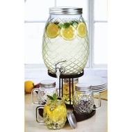 5 L GLASS BEVERAGE DISPENSER WITH MUG AND STAND SET SE16650 5L Family Glass Beverage Dispenser