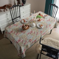 Classic Bohemian Style Rectangular Tablecloth Furniture Decoration Printed Multicolor Soft Ethnic St