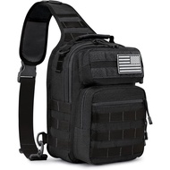 G4Free Tactical Sling Bag Backpack Military Rover Shoulder Sling Pack Molle EDC Small Crossbody Ches