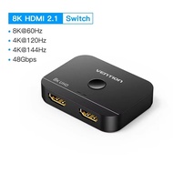 Vention HDMI Switcher 8K Bi-Direction 2.1 HDMI Switch 1x2/2x1 Adapter 2 in 1 Out Converter for PS4/5