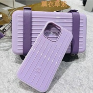 Suitable for rimowa Apple 14ProMaxs Phone Case Purple rimowa Luggage Protective Case Simple Street Wear