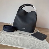 Loro Piana Bale 海軍藍色大號水桶包