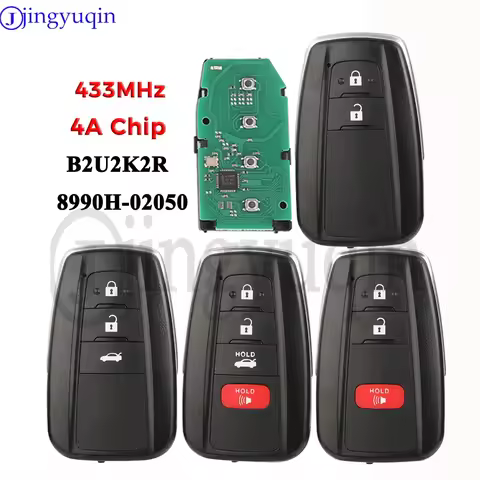 jingyuqin FCC ID: B2U2K2R P/N: 8990H-02050 Smart Remote Car Key 433MHz 4A HITAG AES NCF29A1M Chip Fo