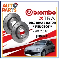 Brembo Rotor XTRA Peugeot 206 2.0 GTI Front Disc Brake Rotor