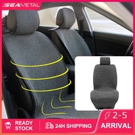 SEAMETAL Car Seat Cover Front Rear Back Seat Cushion Kusyen Kereta Universal Flax Seat Mat Universal