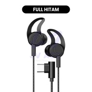 NVN-R6 HEADSET HEDSET EARPHONE TYPE C GAMING NEW SPORTY UNIVERSALDesign - BLACK