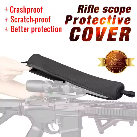 PPT Hunting Riflescope Optics Cover Pouch PP6-0096 Neoprene Rifle Scope Cover Black Color 33x6.5x4.5