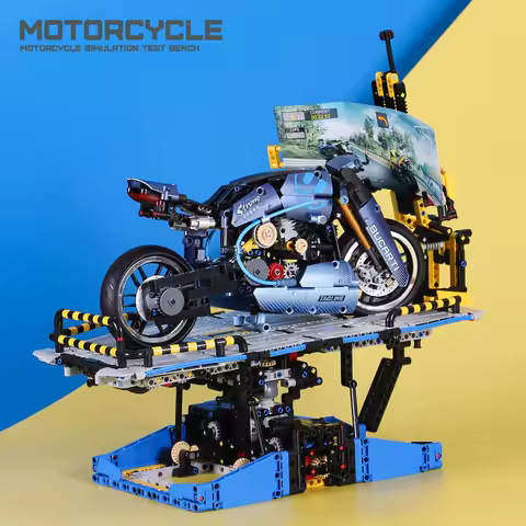 IN STOCK Electric Motorcycle Test Bench Compatible With 42155 42107 10269 Motorcycles Technology Bui