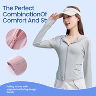 Women Sun Jacket UPF50 Plus UV Protection Zip Up Design Skinny Long Sleeve Running Outdoor Performan