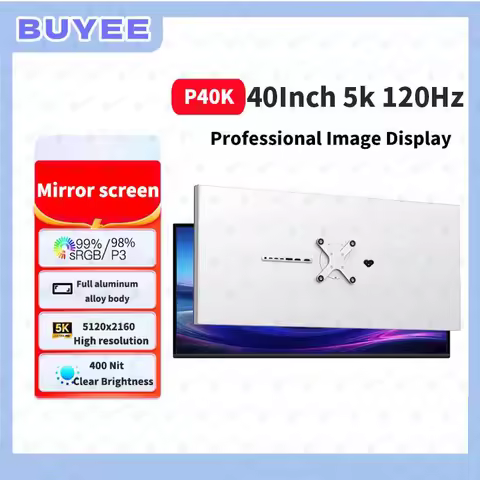40 Inch Gaming Monitor Aluminum Computer Display 5K Widescreen 5120*2160 HDR10 120Hz Type-C 100W P40
