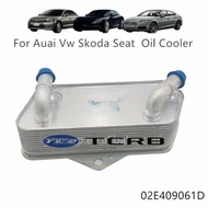 02E409061D Engine Oil Cooler for AUDI A3 TT Q3 SEAT ALTEA TOLEDO LEON ALHAMBRA SKODA OCTAVIA SUPERB 