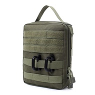 LUC Outdoor Molle Bag Compact Waterproof EDC Utility Bag Belt Bag with Elastic Band EDC Horizontal M