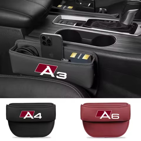 Car Special Seat Crevice Storage Box Seat Slit Catcher Organizer for audi sport RS A1 A3 A4 B7 B8 A5