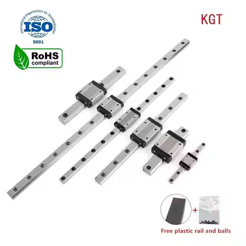 KGT MGN7H MGN9H MGN12H MGN15H RoHS L from100mm to 1000mm miniature linear guide rail slide carriage 