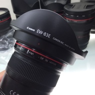 Suitable for Canon EF17-40mm lens sunshade 17-40mm F/4L USM accessory EW-83E sunshade