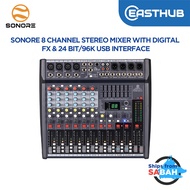 SONORE SINOMIX 8 Channel Stereo Mixer With Digital FX & 24-Bit/96K USB Interface