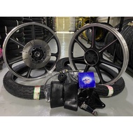 SPORT RIM KAWASAKI GTO COMBO SET PNP RXZ *TAYAR FKR 90/90-18-80/90-18*TUBE*SPEEDO METER*SPEEDO CABLE