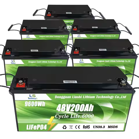 12V 24V 36V 48V 72V 96V 25.6V Lithium Ion Battery 100ah 200ah Lifepo4 for Yacht Ebike EV Boat Energy