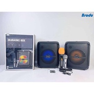 BrodU BTS-1740 IKARAOKE BOX Professional System Bluetooh Speaker With Dual Microphone 2MIC