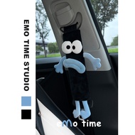 Emo Original Cute emo Chai Man Black Car Seat Belt Shoulder Cover Car Accessories Shoulder Pads Anti