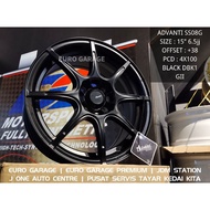 NEW RIM 15 6.5JJ 4X100 ORIGINAL ADVANTI SS08G axia bezza viva myvi jazz city vios yaris kelisa kenari