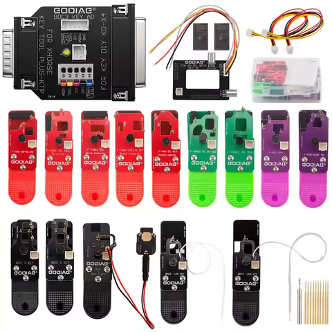 GODIAG BCP U KEY BDC2 BDC3 14-in-1 Adapter Kit for 5C/ 5D Encrypted Key Programming & Matching Suppo
