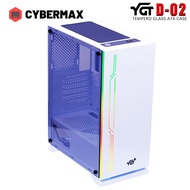 YGT ATX D02 PC Case MATX Gaming Case Tempered Glass Desktop Computer Case