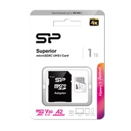 Silicon Power MicroSD Card A2 เมมโมรี่การ์ด 128/256/512 GB/1TB รุ่น Superior microSDXC UHS-I V30 w/ 