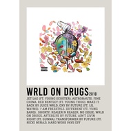 【READY STOCK】Aesthetic Poster Wall Wrld on Drugs album by Juice Wrld rapper