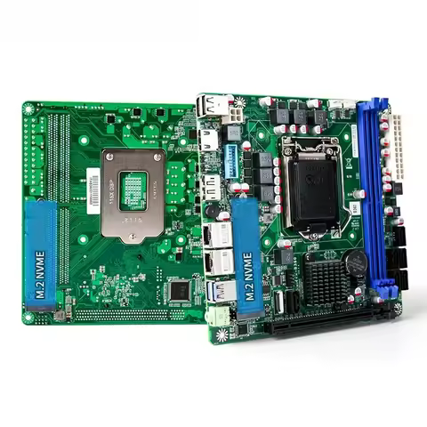 New Original NAS motherboard 6SATA3.0 8th 9th i3 i5 i7 1151 mini ITX industrial board with 2Nvme slo