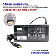 LENOVOoo ADAPTOR 20V 5A TYPE C 100W THINKBOOK 13X S 14 16 17 PLUS PRO16 YOGA Y9000 THINKPAD X380 THI
