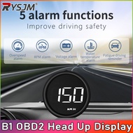 Car HD HUD Car Auto Head Up Display Multifunction Instrumentation OBD Meter Digital Speedometer RPM 