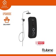 Rubine Instant Water Heater | AC Converter Pump + Rain shower - RWH-2388 B