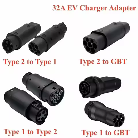 Portable EV Charger Adapter Convertor Type 2 to Type 1 EV SAE J1772 to GBT EV Charger Connector for 