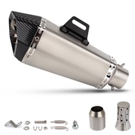 Motorcycle Exhaust Cone Hexagon Modify Universal 51MM Interface Escape Muffler R11 Sticker with DB K