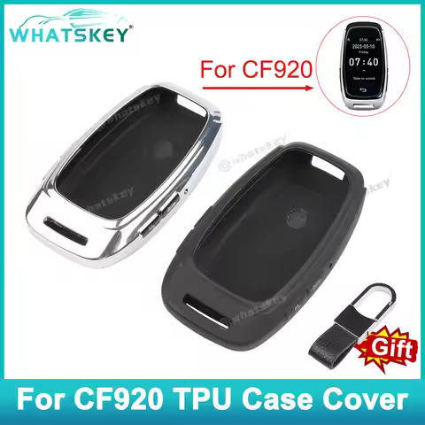 WhatsKey CF920 LCD Smart Remote Car Key Cover TUP Cover Case Protector With Chain CF920 Key for Prot