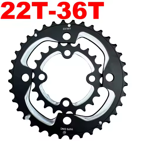 Mountain Bike Chainring 22T 36T Alloy 7075 104BCD 64BCD MTB Crankset 104mm Double Chainwheel 9 10 11