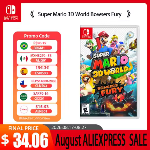 Nintendo Switch Game - Super Mario 3D World Bowsers Fury - 100% Official Original Physical Game Card