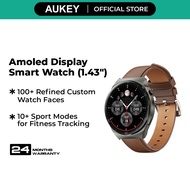 Aukey SW-2U Alloy Frame Amoled Display Smart Watch (1.43")