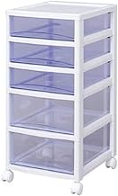 Iris Ohyama SCE-320 Chest, Super Clear, 5 Tiers, Made in Japan, Width 12.6 x Depth 15.4 x Height 26.