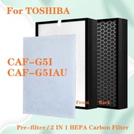 For Toshiba CAF-G5I CAF-G5IAU Air Purifier Replacement HEPA and Activated Carbon filter combined filter