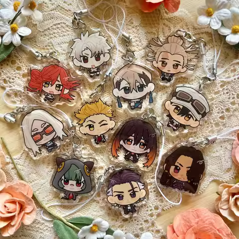 Gachiakuta Mini Figures Keychain Collection - Cute Trash Babies Style Charms Rudo, Enjin, Zanka, Riy