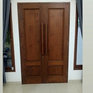 pintu kupu tarung kayu jati