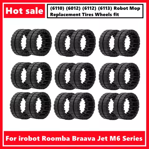 For irobot Roomba Braava Jet M6 (6110) (6012) (6112) (6113) Series Robot Mop Replacement Tires Wheel